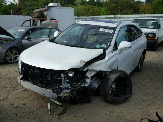 JTJBC1BA9D2053637 - 2013 LEXUS RX 450 WHITE photo 2