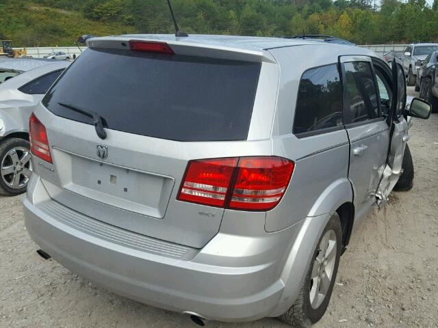 3D4GG57V49T205011 - 2009 DODGE JOURNEY SX SILVER photo 4