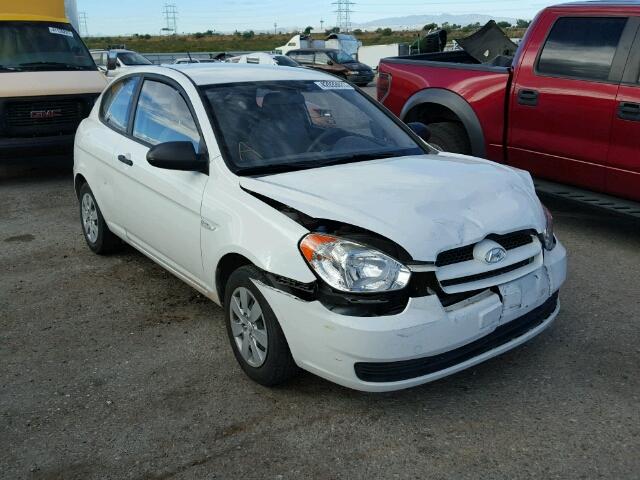 KMHCM36C19U122260 - 2009 HYUNDAI ACCENT GS WHITE photo 1