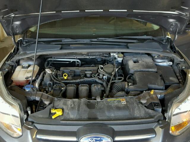 1FAHP3F22CL186108 - 2012 FORD FOCUS GRAY photo 7