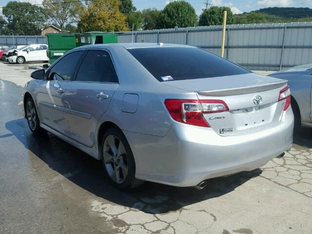 4T1BK1FK6DU535068 - 2013 TOYOTA CAMRY SILVER photo 3