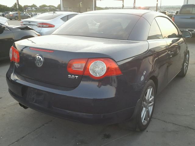 WVWFA71FX8V023108 - 2008 VOLKSWAGEN EOS LUX Чорний фото 4