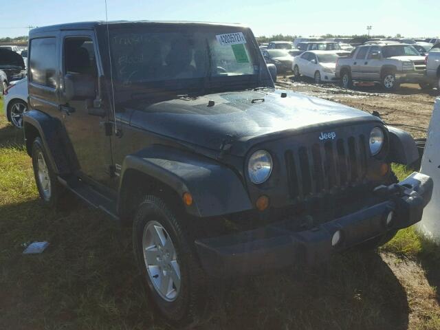 1C4GJWAG2DL526435 - 2013 JEEP WRANGLER BLACK photo 1