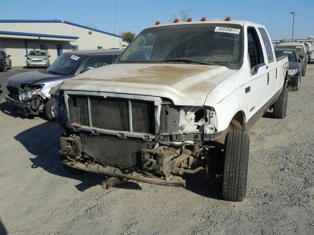 1FTWW33P34EB04901 - 2004 FORD F350 SUPER WHITE photo 2