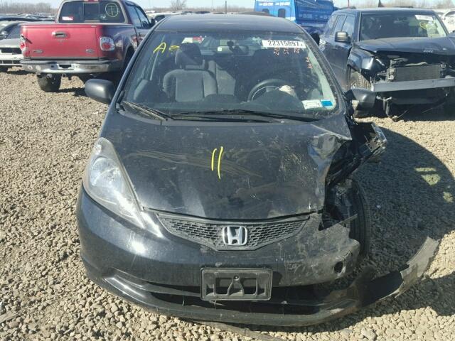 JHMGE8H25AS027221 - 2010 HONDA FIT BLACK photo 7