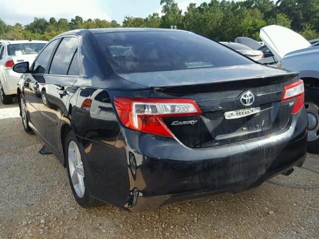 4T1BF1FK6CU176632 - 2012 TOYOTA CAMRY BLACK photo 3