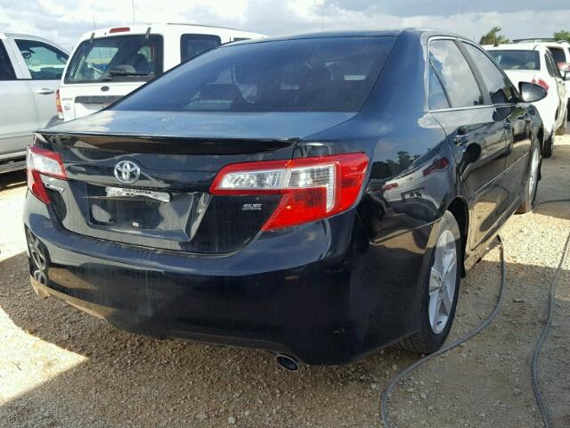 4T1BF1FK6CU176632 - 2012 TOYOTA CAMRY BLACK photo 4