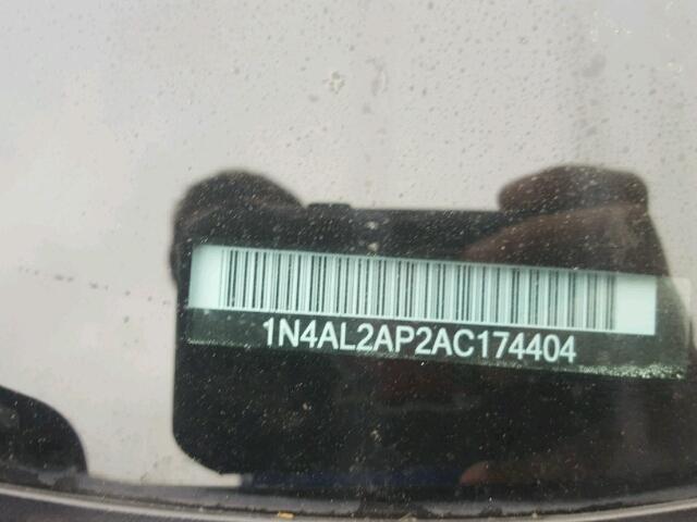 1N4AL2AP2AC174404 - 2010 NISSAN ALTIMA BAS BLACK photo 10