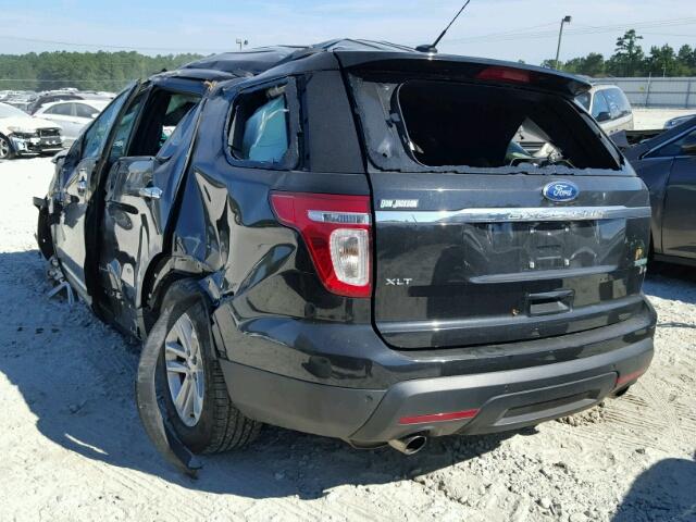 1FM5K7D95FGA70798 - 2015 FORD EXPLORER X BLACK photo 3