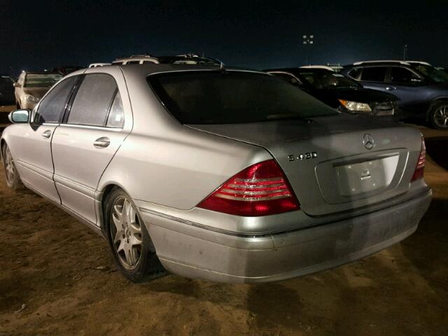 WDBNG70J53A366942 - 2003 MERCEDES-BENZ S 430 SILVER photo 3