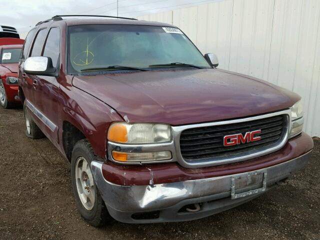 1GKEK13T2YJ133669 - 2000 GMC YUKON BURGUNDY photo 1