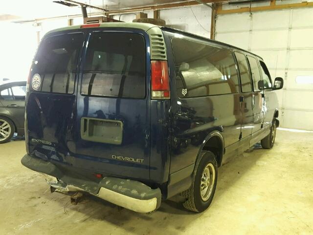 1GAGG29R121215058 - 2002 CHEVROLET EXPRESS G2 BLUE photo 4