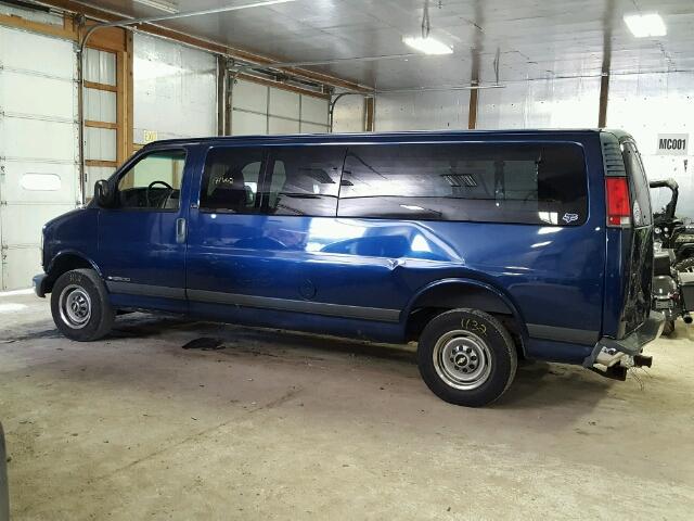 1GAGG29R121215058 - 2002 CHEVROLET EXPRESS G2 BLUE photo 9