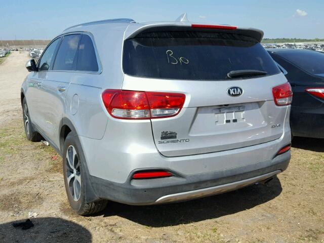 5XYPH4A54GG044337 - 2016 KIA SORENTO SILVER photo 3