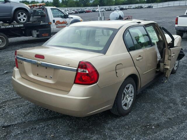 1G1ZS51F06F302680 - 2006 CHEVROLET MALIBU LS თაფლისფერი ფოტო 4