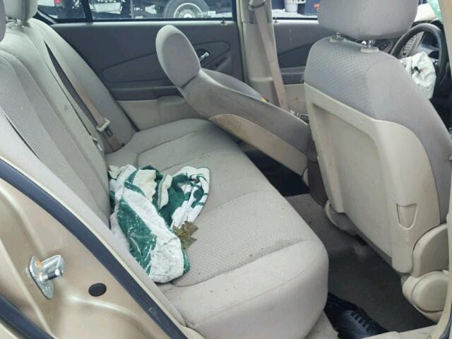 1G1ZS51F06F302680 - 2006 CHEVROLET MALIBU LS თაფლისფერი ფოტო 6