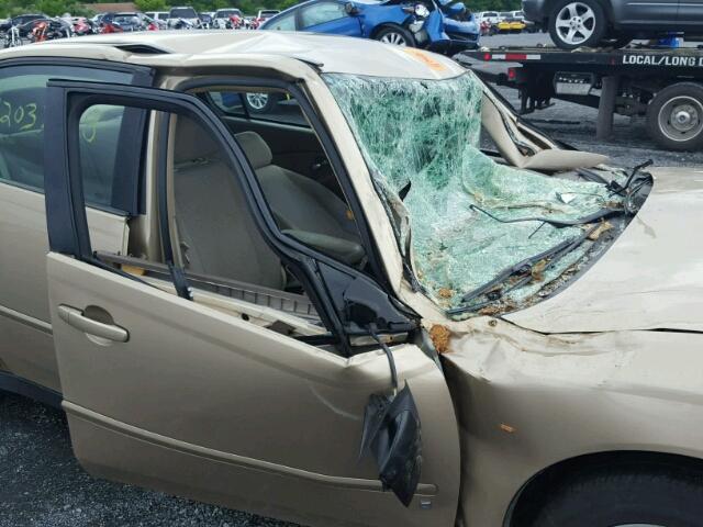 1G1ZS51F06F302680 - 2006 CHEVROLET MALIBU LS თაფლისფერი ფოტო 9