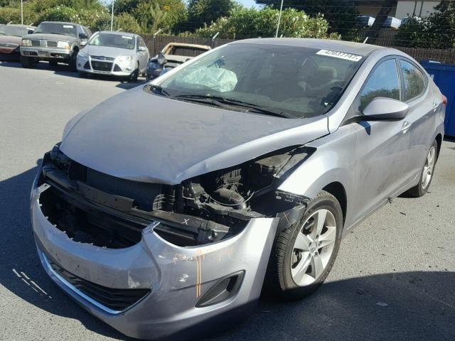 KMHDH4AE9DU725103 - 2013 HYUNDAI ELANTRA GL SILVER photo 2