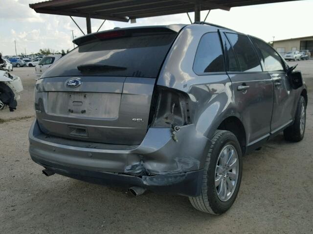 2FMDK3JCXABA64600 - 2010 FORD EDGE SEL GRAY photo 4