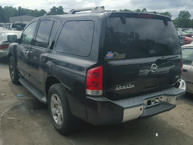 5N1AA08A87N707113 - 2007 NISSAN ARMADA BLACK photo 3