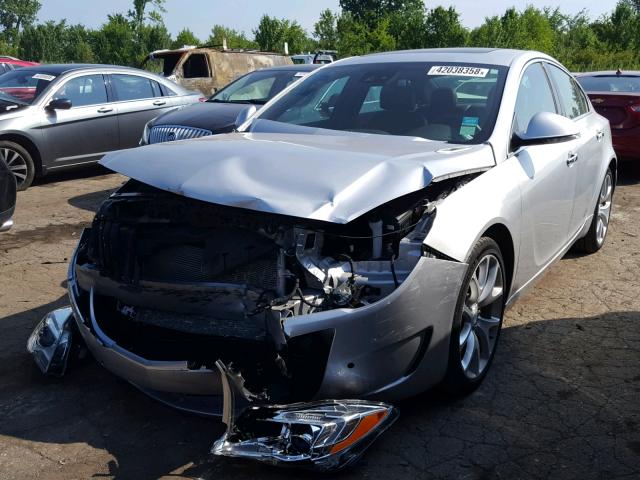 2G4GU5GX8E9226380 - 2014 BUICK REGAL GS 银色 照片 2