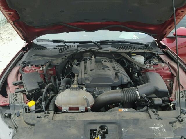 1FA6P8TH4F5342039 - 2015 FORD MUSTANG RED photo 7