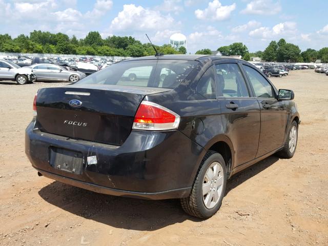 1FAHP34N08W273802 - 2008 FORD FOCUS S/SE BLACK photo 4