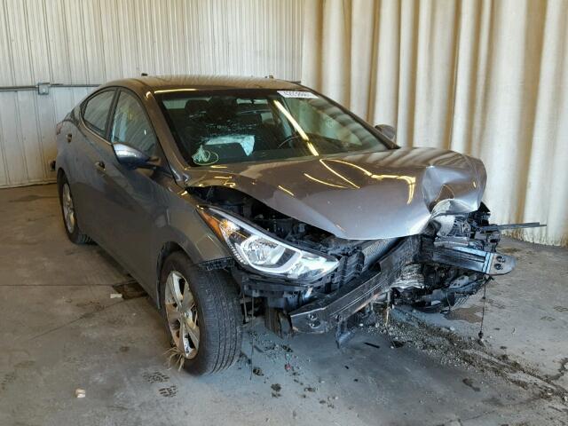 KMHDH4AE3GU592150 - 2016 HYUNDAI ELANTRA GRAY photo 1