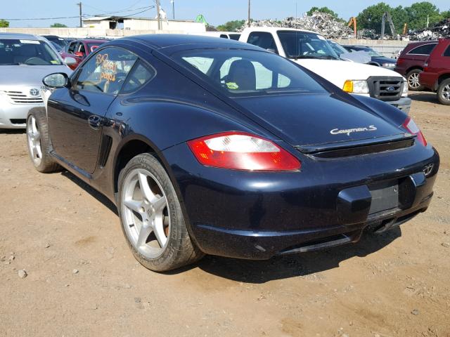 WP0AB29897U782997 - 2007 PORSCHE CAYMAN S BLUE photo 3