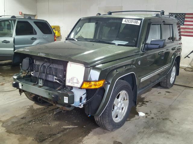 1J8HG58N66C339244 - 2006 JEEP COMMANDER GREEN photo 2
