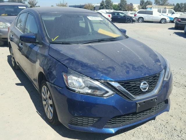 3N1AB7AP2GL651391 - 2016 NISSAN SENTRA S BLUE photo 1