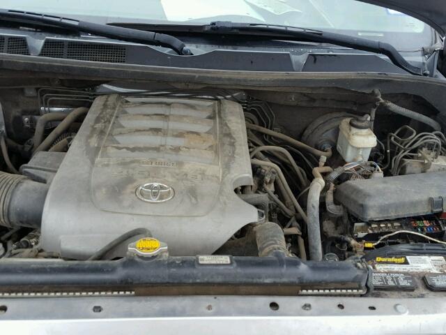 5TFRM5F18AX012480 - 2010 TOYOTA TUNDRA SILVER photo 7