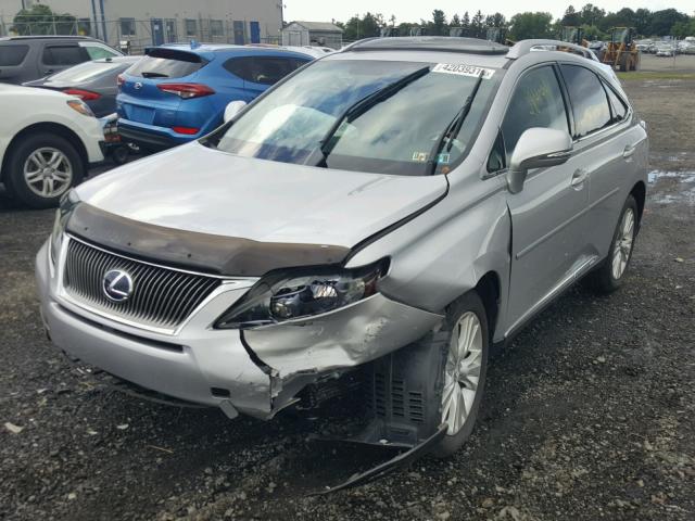 JTJBC1BA5B2035892 - 2011 LEXUS RX 450 SILVER photo 2