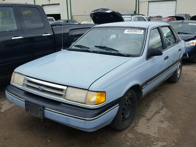 2FAPP36X3LB123512 - 1990 FORD TEMPO BLUE photo 2