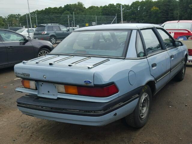 2FAPP36X3LB123512 - 1990 FORD TEMPO BLUE photo 4