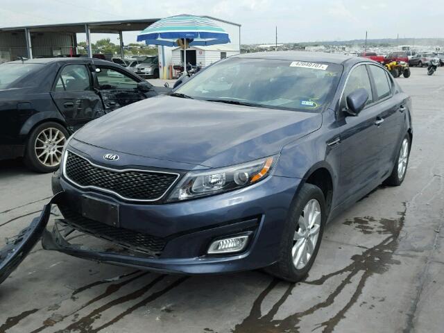 5XXGM4A71FG440127 - 2015 KIA OPTIMA LX BLUE photo 2