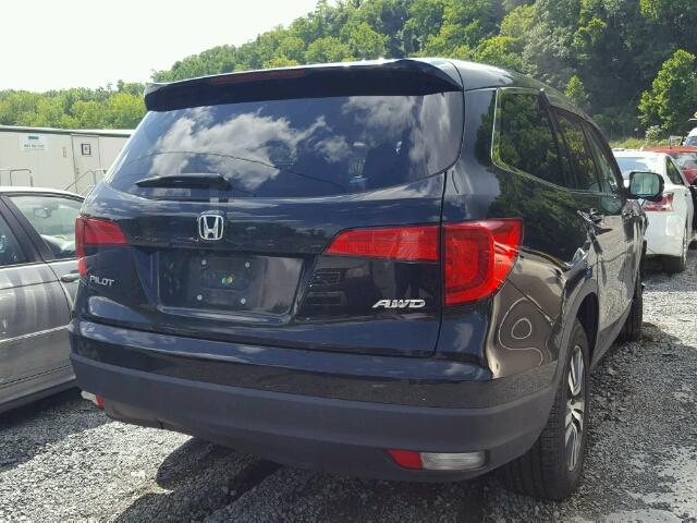 5FNYF6H75HB006086 - 2017 HONDA PILOT EXLN BLACK photo 4