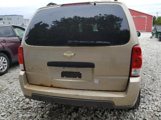 1GNDV23LX6D113273 - 2006 CHEVROLET UPLANDER L GOLD photo 9