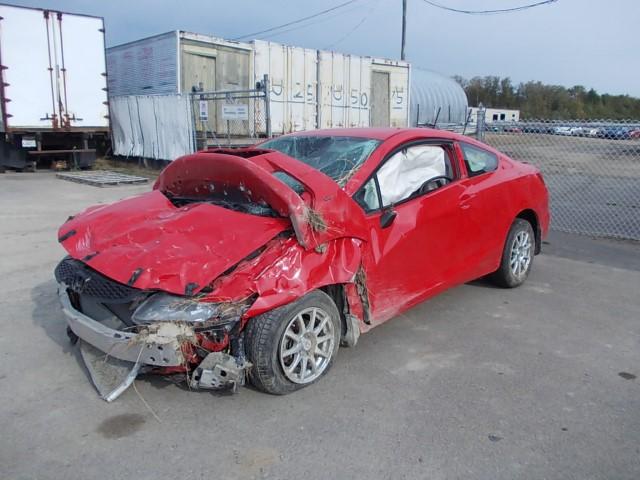 2HGFG3A42CH000527 - 2012 HONDA CIVIC LX RED photo 2