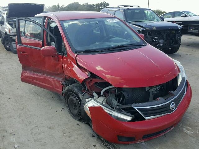 3N1BC1CP7AL390178 - 2010 NISSAN VERSA S RED photo 1