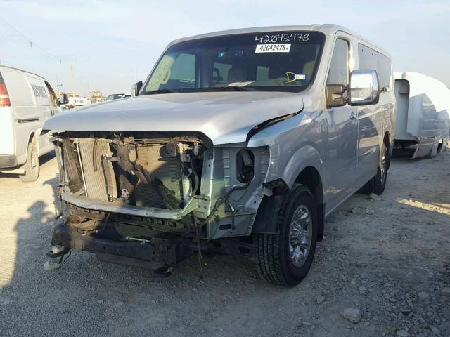 5BZAF0AA0FN851446 - 2015 NISSAN NV 3500 SILVER photo 2