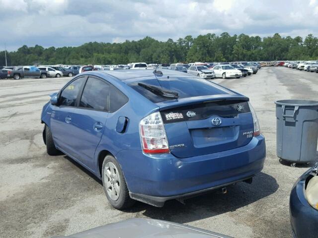 JTDKB20U267519259 - 2006 TOYOTA PRIUS BLUE photo 3