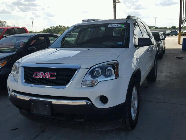 1GKLRKED9AJ149078 - 2010 GMC ACADIA SL WHITE photo 2