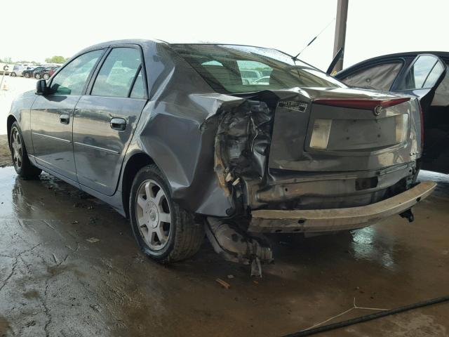 1G6DM577840153126 - 2004 CADILLAC CTS GRAY photo 3