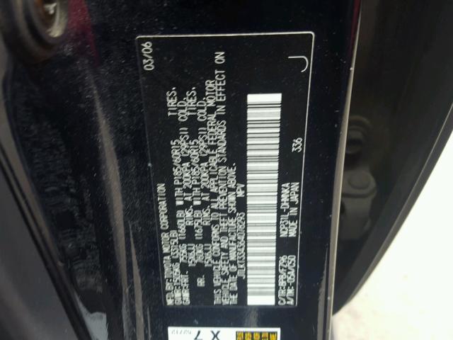 JTLKT334364078293 - 2006 TOYOTA SCION XB Blau Foto 10