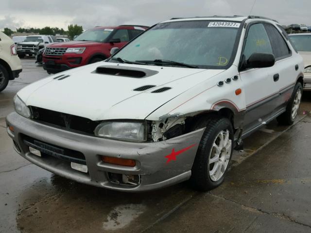 JF1GF4852VH820504 - 1997 SUBARU IMPREZA WHITE photo 2