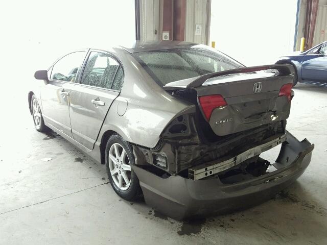 2HGFA168X8H530592 - 2008 HONDA CIVIC EX ნაცრისფერი ფოტო 3