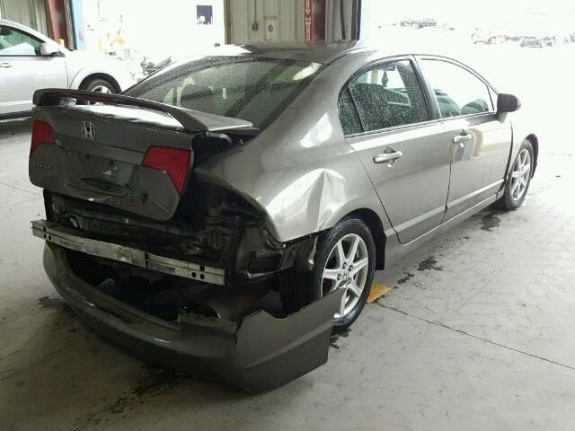 2HGFA168X8H530592 - 2008 HONDA CIVIC EX ნაცრისფერი ფოტო 4