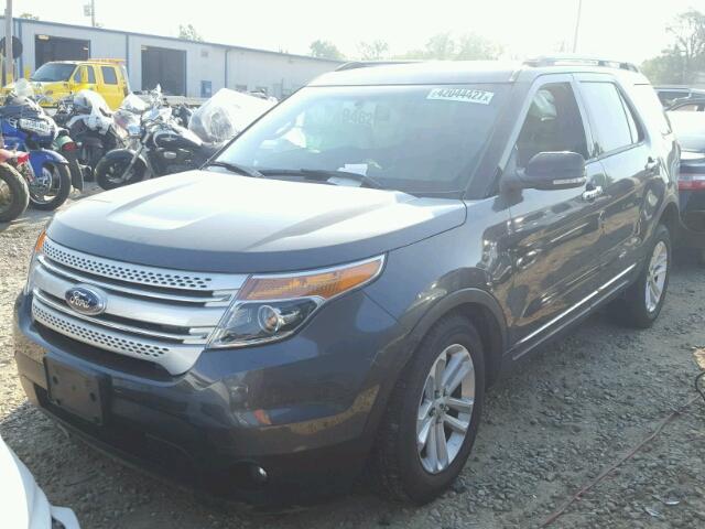 1FM5K8D89FGA14117 - 2015 FORD EXPLORER GRAY photo 2