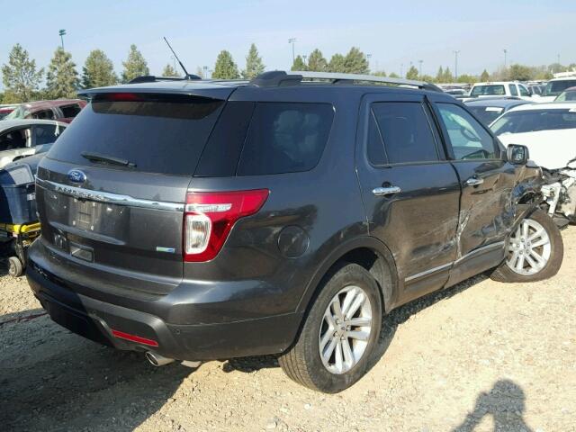 1FM5K8D89FGA14117 - 2015 FORD EXPLORER GRAY photo 4